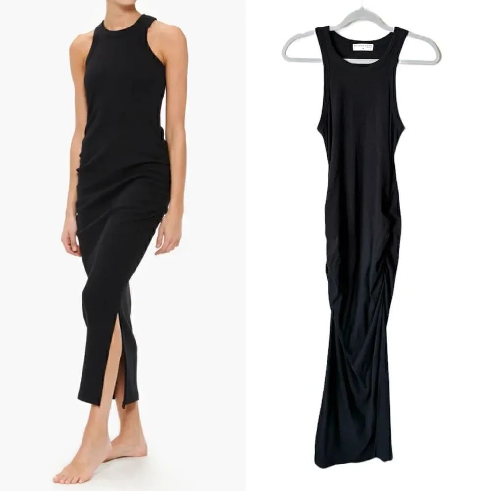 Electric & Rose Gamble Midi Black Dress Bodycon Size M